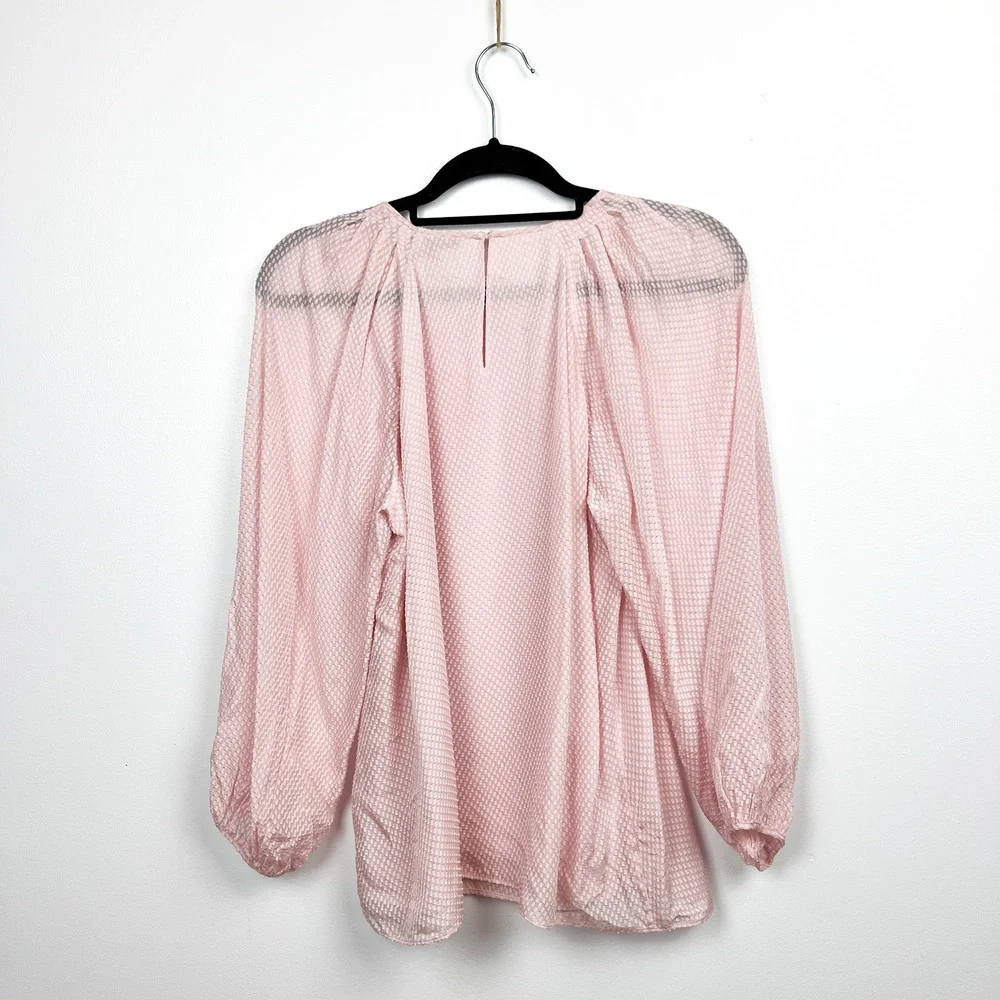 Massimo Dutti Light Pink Long Sleeve Blouse - Picture 9 of 9